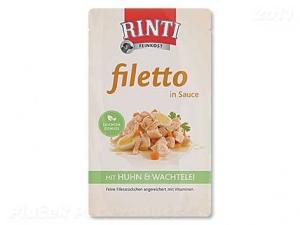 Kapsička RINTI Filetto kuře + křepelčí vejce v omáčce 125g