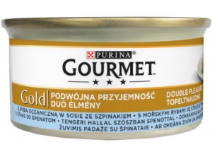 Konzerva Gourmet Gold s mořskými rybami a špenátem 85g