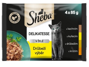 Sheba Delicacy in jelly drůbeží výběr 4 x 85 g