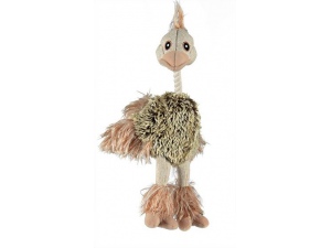 Plyšový pštros s dlouhým peřím 35cm