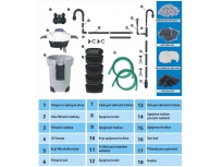 Akvarijní filtrace DRUID 404B s UV lampou 9W