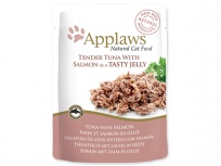 Kapsička APPLAWS cat pouch tuna wholemeat with salmon in jelly 70g