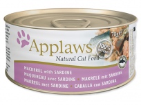 Konzerva APPLAWS cat mackerel & sardine 70g