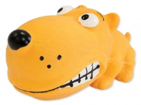 Hračka DOG FANTASY Latex velké hlavy se zvukem mix barev 9 cm