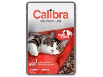 Calibra Cat kaps.- kuřecí a hovězí v omáčce 100 g