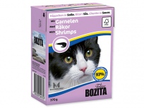Kousky v omáčce BOZITA Cat s krevetami - Tetra Pak 370g