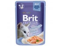 Kapsička BRIT Premium Cat Delicate Fillets in Jelly with Salmon 85g