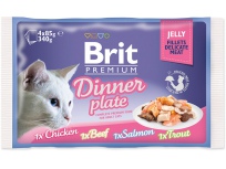 Kapsičky BRIT Premium Cat Delicate Fillets in Jelly Dinner Plate 340g