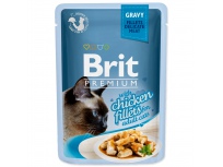 Kapsička BRIT Premium Cat Delicate Fillets in Gravy with Chicken 85g
