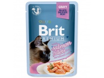 Kapsička BRIT Premium Cat Delicate Fillets in Gravy with Salmon for Sterilised 85g