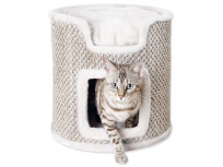 Odpočívadlo TRIXIE Ria Cat Tower světle šedé-přírodní 37 cm