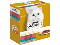 Gourmet Gold Cat kousky se zeleninou ve šťávě 8 x 85 g