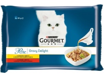 Gourmet Perle kapsle Gravy delight kuře hovězí v omáčce 4 x 85 g