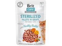 Brit Care Cat Sterilized Fillets in Gravy with Healthy Rabbit 85g