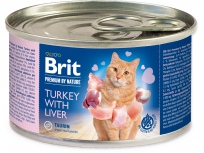 Konzerva BRIT Premium by Nature Turkey with Liver 200g