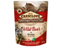 Kapsička CARNILOVE Dog Paté Wild Boar with Rosehips 300g