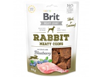 Snack BRIT Jerky Rabbit Meaty Coins 80g