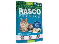 Kapsička RASCO Premium Cat Pouch Sterilized, Cod, Spirulina 85g