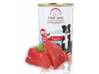 Fine Dog FoN konzerva pro psy hovězí 70% masa Paté 400g