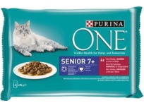 Purina ONE Senior 7+ filetky 4 x 85 g