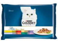 Gourmet kapsa Perle 4 x 85 g Mini filets ve šťávě hovězí kachna jehněčí králík