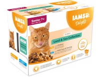 Kapsička IAMS Delights senior mořské a suchozemské maso v omáčce (12 x 85g) 1020g