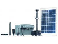 Sada solárního efektového čerpadla HEISSNER 750 l/h s LED osvětlením