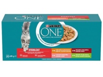 Purina One Sterilcat kuře krůta hovězí losos 40 x 85 g