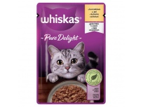 Whiskas adult Pure Delight s kuřecím v želé 85g kapsa