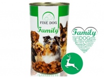 FINE DOG Family konzerva pro psy se ZVĚŘINOU 1240g