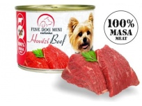 Fine Dog MINI Exclusive konzerva pro psy hovězí 100% masa 200g