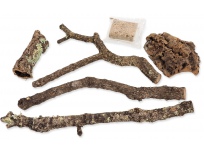 Dekorace Repti Planet z korku, větví a rašeliníku cca 700g