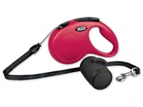Vodítko FLEXI Classic Set lanko s multiboxem M 5m červené 