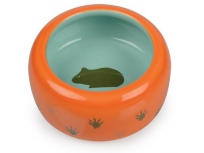 Keramická miska pro hlodavce oranžová