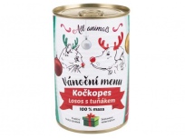 ALL ANIMALS Vánoční menu KOČKOPES - konzerva losos mletý s tuňákem 400 g