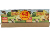 Friskies Adult hovězí kuře jehněčí ve šťávě 48 x 85 g