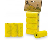 PetBuddy sáčky na exkrementy CITRON 4 role/ á 20 sáčků s potiskem a vůní