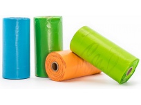 PetBuddy sáčky na exkrementy mix barev 4 role/ á 20 sáčků s potiskem