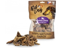 KIDDOG 100% Natural Snack, jehněčí plíce 2-4 cm