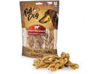 KIDDOG 100% Natural Snack, hovězí šlacha copánek 12 cm / 200 g
