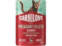 Carnilove Cat Pouch Gravy Pheasant+Rasp.Leaves 85g