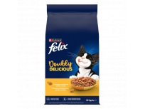 Felix Doubly Delicious Adult kuře a krůta 10 kg