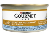 Konzerva Gourmet Gold s mořskými rybami a špenátem 85g