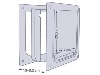 Průchozí dvířka pro psy S-M dvoucestné 30 x 36 cm